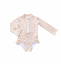 Load image into Gallery viewer, Ruffle Swimsuit- Peach Seashell - littlelightcollective