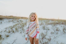 Load image into Gallery viewer, Kids Boho Stripe Rainbow Zip Guard One Piece Swimsuit - littlelightcollective