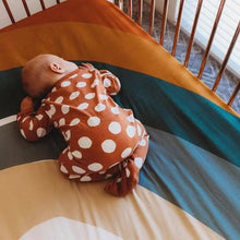 Load image into Gallery viewer, Desert Rainbow Cotton Bassinet Fitted Sheet - littlelightcollective