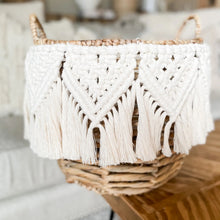 Load image into Gallery viewer, Georgia Boho Macrame Basket - littlelightcollective