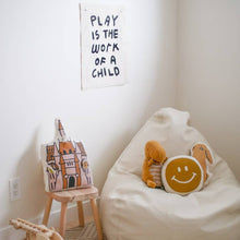 Load image into Gallery viewer, Play is the work of a child banner - littlelightcollective