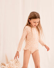 Load image into Gallery viewer, Ruffle Swimsuit- Peach Seashell - littlelightcollective