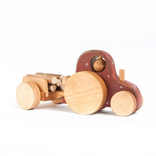 Load image into Gallery viewer, Wooden Tractor Toy - littlelightcollective