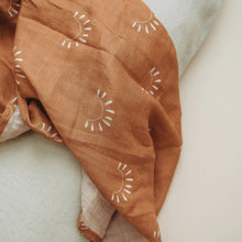 Load image into Gallery viewer, Sundown Muslin Swaddle - littlelightcollective