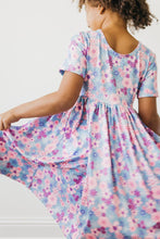 Load image into Gallery viewer, Boho Flowers Dress - Purple - littlelightcollective