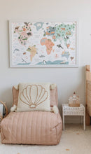 Load image into Gallery viewer, World Map Poster - littlelightcollective