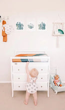 Load image into Gallery viewer, Desert Rainbow Cotton Bassinet Fitted Sheet - littlelightcollective