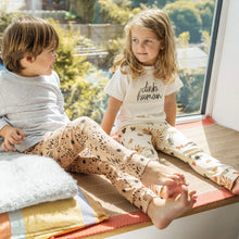 Load image into Gallery viewer, 'Eyes' Organic Cotton Rib Leggings - littlelightcollective