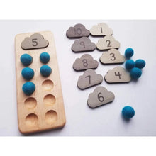 Load image into Gallery viewer, Ten Frame With Clouds - littlelightcollective