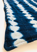 Load image into Gallery viewer, Indigo Wave Mudcloth Baby Blanket - littlelightcollective