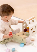 Load image into Gallery viewer, Pre-Order Wooden Shapes Sorting House - littlelightcollective