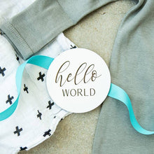 Load image into Gallery viewer, Wooden Monthly Photo Markers for Baby - Black and White - littlelightcollective