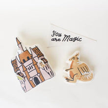 Load image into Gallery viewer, Castle interactive pillow - littlelightcollective