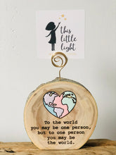 Load image into Gallery viewer, Air Plant Magnet or Photo Holder - To the World - littlelightcollective