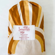Load image into Gallery viewer, Sun Bassinet / Crib Fitted Sheet - littlelightcollective