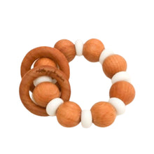 Load image into Gallery viewer, Eleanor Rattle || Teether || Wood + Silicone - littlelightcollective