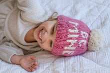 Load image into Gallery viewer, Be Mine Valentine's Day Hand Knit Beanie Hat - littlelightcollective