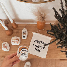 Load image into Gallery viewer, santa!! hang sign - littlelightcollective