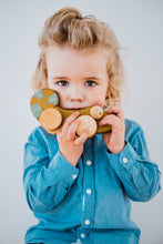 Load image into Gallery viewer, Wooden Chameleon Push and Pull Toy - littlelightcollective