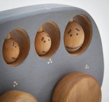 Load image into Gallery viewer, Blue Bus Wooden Toy - littlelightcollective