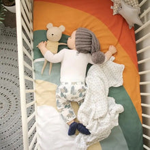 Load image into Gallery viewer, Desert Rainbow Cotton Bassinet Fitted Sheet - littlelightcollective