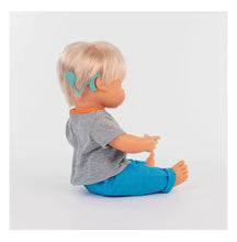 Load image into Gallery viewer, Baby Doll Caucasian Girl with Hearing Aid 15'' Caitlyn Doll - littlelightcollective