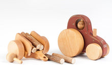 Load image into Gallery viewer, Wooden Tractor Toy - littlelightcollective