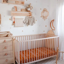 Load image into Gallery viewer, Aztec Cotton Crib / Bassinet Fitted Sheet - littlelightcollective