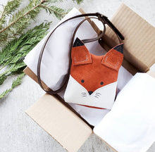 Load image into Gallery viewer, Leather Toddler Purse - Woodland Animals - littlelightcollective