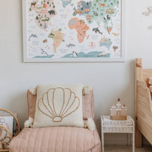 Load image into Gallery viewer, World Map Poster - littlelightcollective