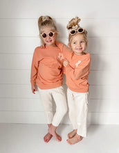 Load image into Gallery viewer, Let Love Grow Organic  Sweatshirt - Coral Pink - littlelightcollective