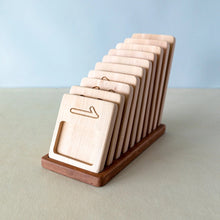 Load image into Gallery viewer, Wooden Number Counting Trays - littlelightcollective