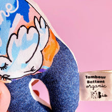 Load image into Gallery viewer, Mr Imagine In Jeans Baby Rattle - littlelightcollective