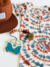 Load image into Gallery viewer, Bamboo Infant/Toddler Shortie Romper- Americana Tie Dye - littlelightcollective
