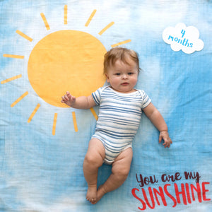 Baby's 1st Year Swaddle & Milestone Cards - Sunshine - littlelightcollective