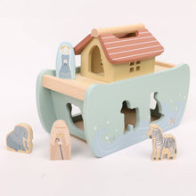 Load image into Gallery viewer, Noah&#39;s Ark Shape Sorter - Wooden Animal Toy Ages 2+