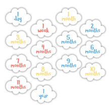 Load image into Gallery viewer, Baby&#39;s 1st Year Swaddle &amp; Milestone Cards - Sunshine - littlelightcollective