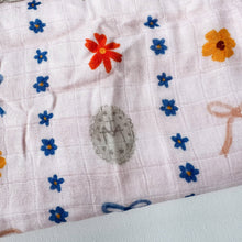 Load image into Gallery viewer, Catholic Girly Bows Luxury Double Sided Muslin Catholic Blanket