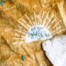 Load image into Gallery viewer, Let Your Light Shine Minky Baby Blanket