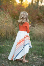 Load image into Gallery viewer, Pre-Order Fall Rainbow Dress - Rust - littlelightcollective