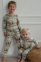 Load image into Gallery viewer, Organic Bamboo Noah's Ark Long Sleeve Pajamas - littlelightcollective