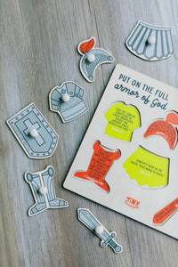 Armor of God Wood Puzzle with Scripture - littlelightcollective