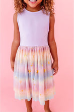 Load image into Gallery viewer, Bamboo Tulle Dress - Rainbow Ombre Twinkle - littlelightcollective