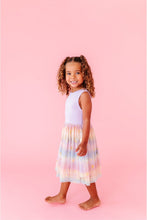 Load image into Gallery viewer, Bamboo Tulle Dress - Rainbow Ombre Twinkle - littlelightcollective