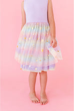 Load image into Gallery viewer, Bamboo Tulle Dress - Rainbow Ombre Twinkle - littlelightcollective