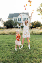 Load image into Gallery viewer, Boho Bows 3/4 Sleeve Pocket Twirl Dress - littlelightcollective