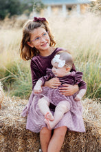 Load image into Gallery viewer, Amethyst Velvet Tutu Bodysuit - littlelightcollective