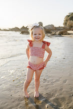 Load image into Gallery viewer, Gingham Ruched Bikini Set