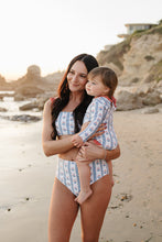 Load image into Gallery viewer, Block Print Floral One Piece Swimsuit