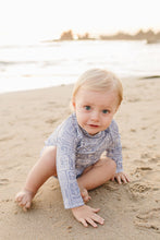 Load image into Gallery viewer, Blue Beach Long Sleeve Swim Set